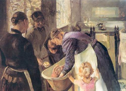 Christian Krohg I baljen.